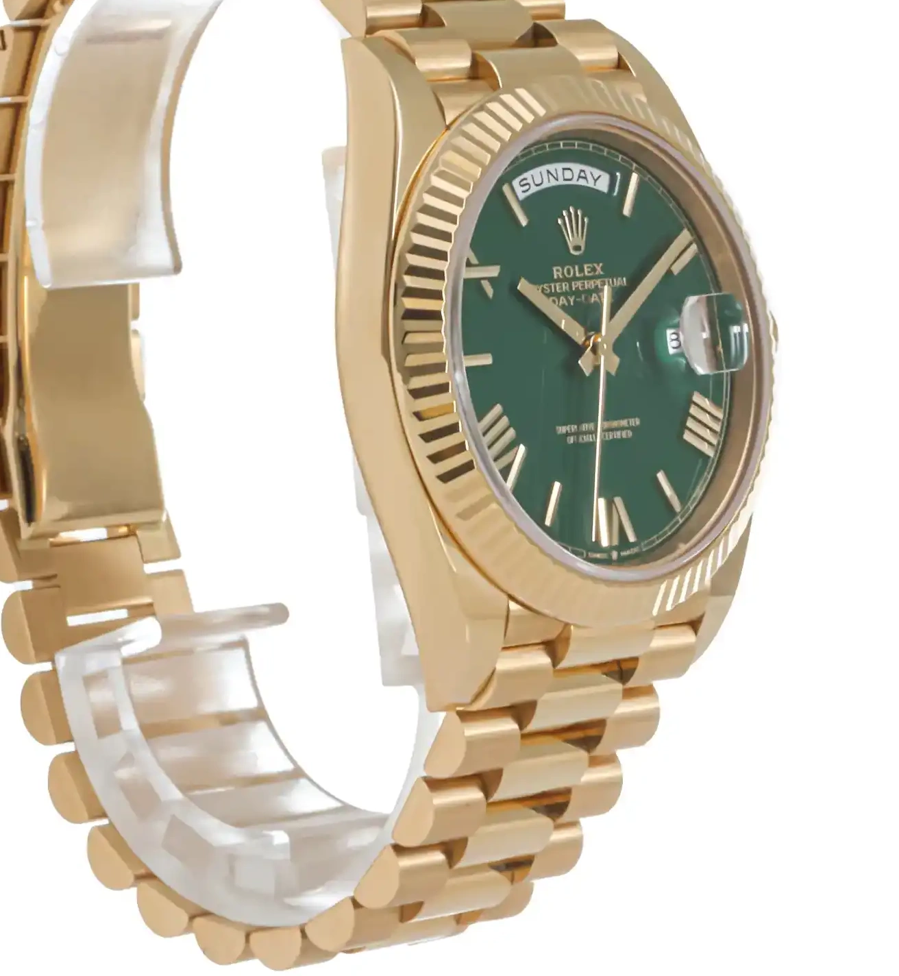 Prestigious Jewelers Green Day-Date 228238 Rolex 0610